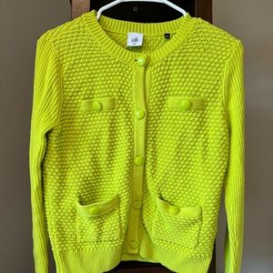 Cabi lime green button down sweater. It’s a few years old but looks like new!